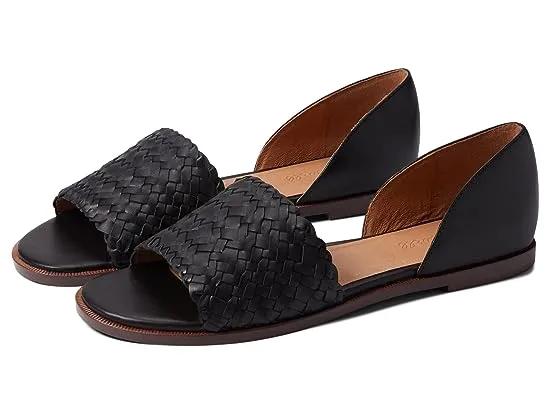 The Kinsley d'Orsay Flat in Woven Leather