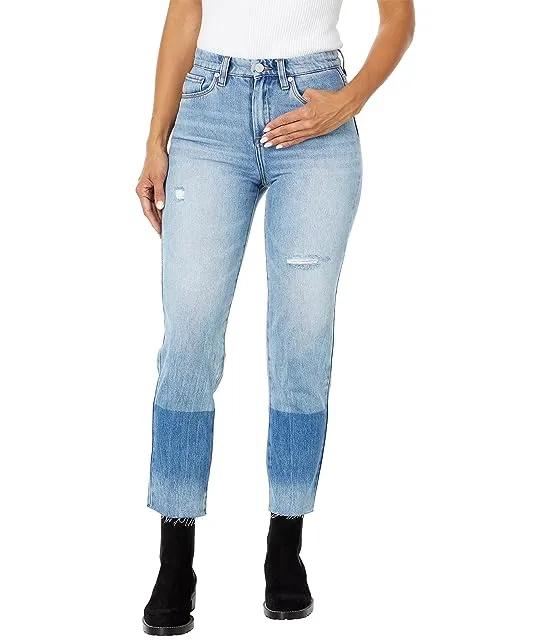 The Madison High-Rise Crop Denim in Side Lines
