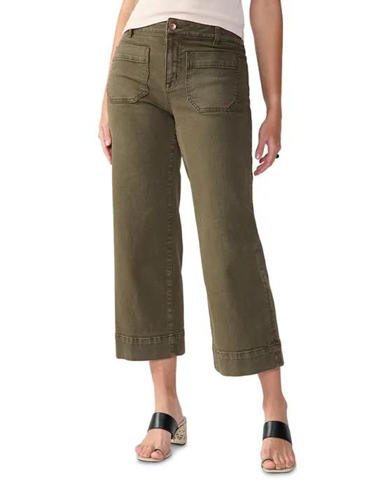 The Marine Cropped Wide Leg Pants