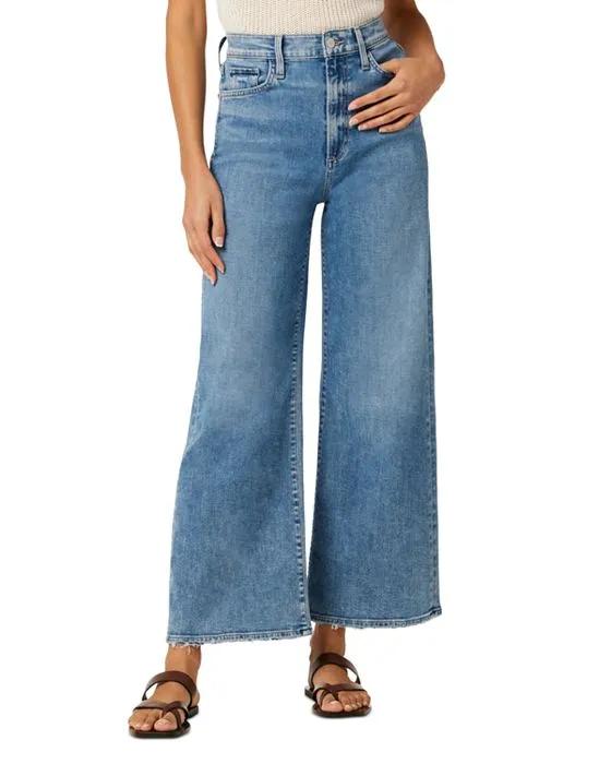 The Mia High Rise Ankle Wide Leg Jeans in Live It Up