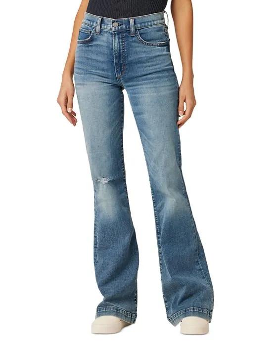 The Molly High Rise Flare Leg Jeans in Everyday