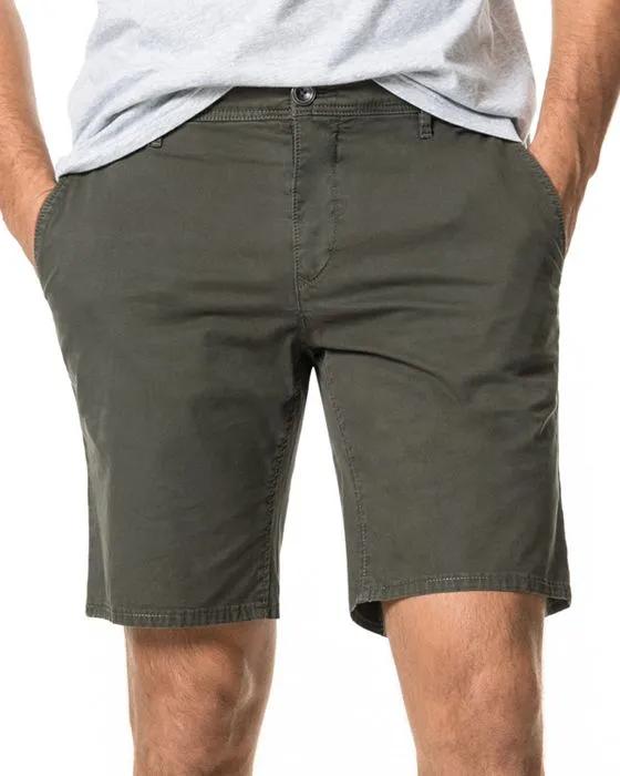The Peaks Cotton-Blend Over-Dyed Classic Fit Shorts