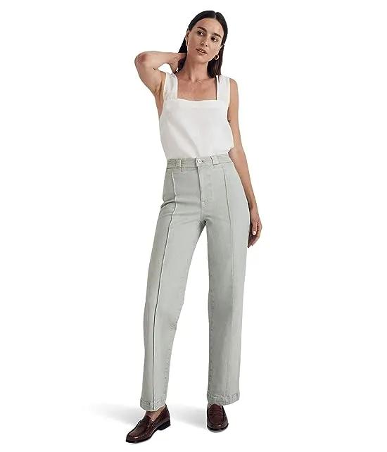 The Perfect Vintage Wide-Leg Jean: Garment-Dyed Pintuck Edition