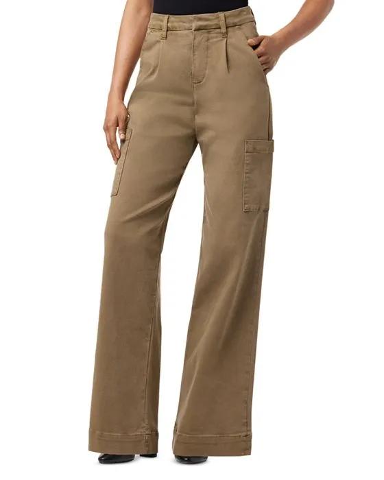 The Petra High Rise Wide Leg Jeans in Capers