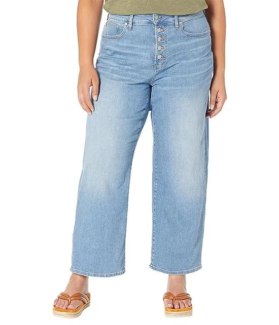 The Plus Curvy Perfect Vintage Wide-Leg Crop Jean in Ohlman Wash