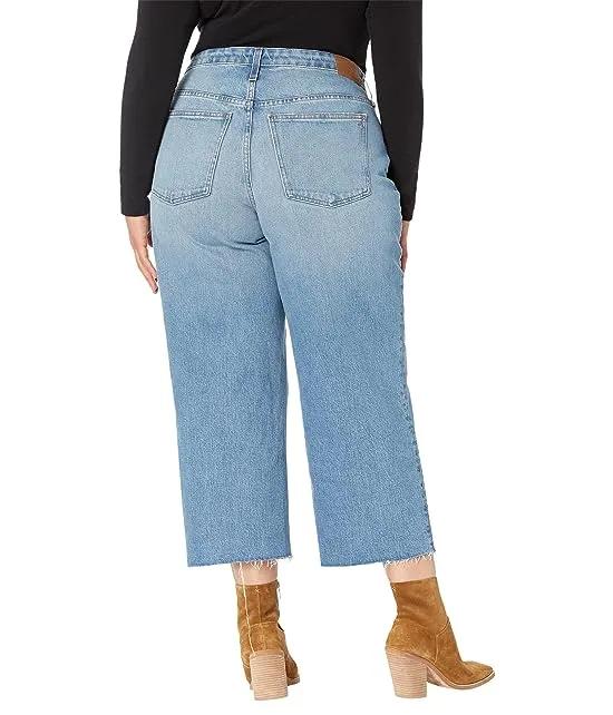 The Plus Perfect Vintage Wide-Leg Jean in Catlin Wash