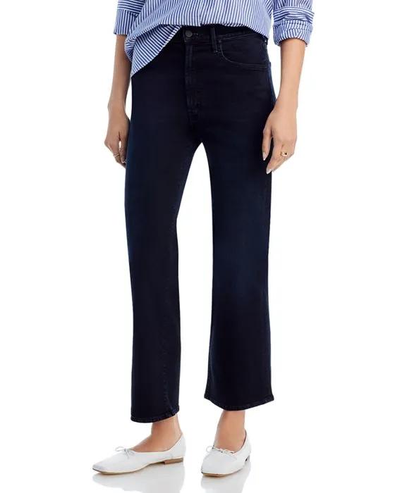 The Rambler High Rise Ankle Straight Leg Jeans in Night in Venice