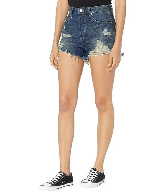 The Reeve High-Rise Denim Shorts in Let It Be