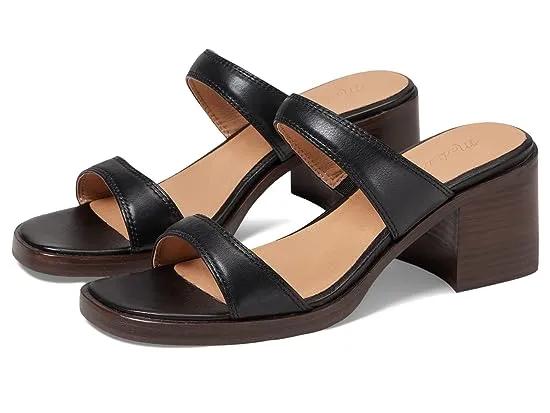 The Saige Double-Strap Sandal in Leather