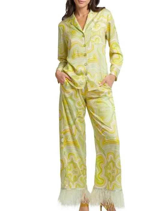 The Swan Brigitte Print Pajama Set
