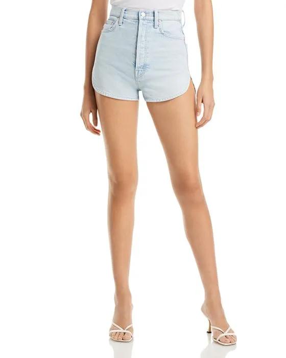 The Tippy Top Frisky Arch Denim Shorts in I Do Declare