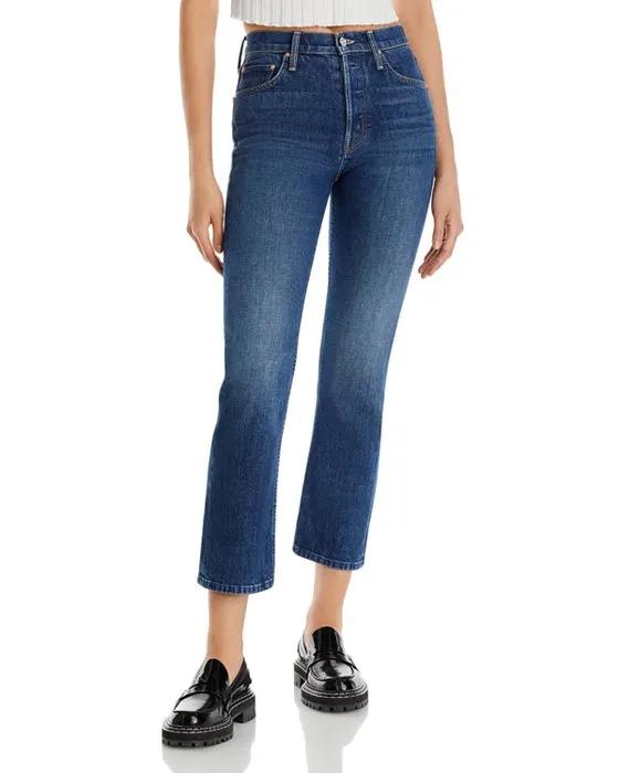 The Tomcat High Rise Ankle Flare Jeans in Cannonball