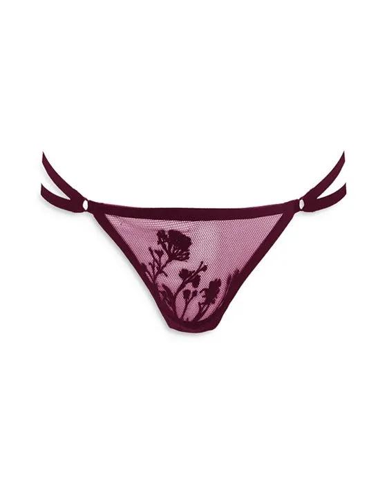 Thistle & Spire Mullberry Embroidered Thong