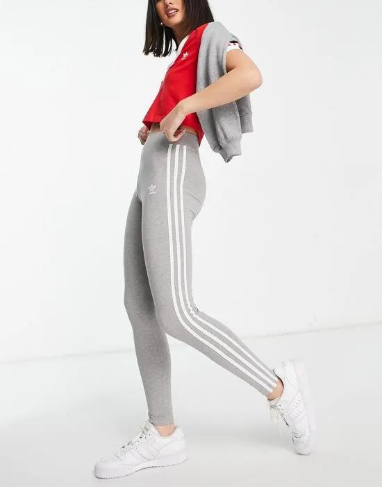 three stripe legging in grey