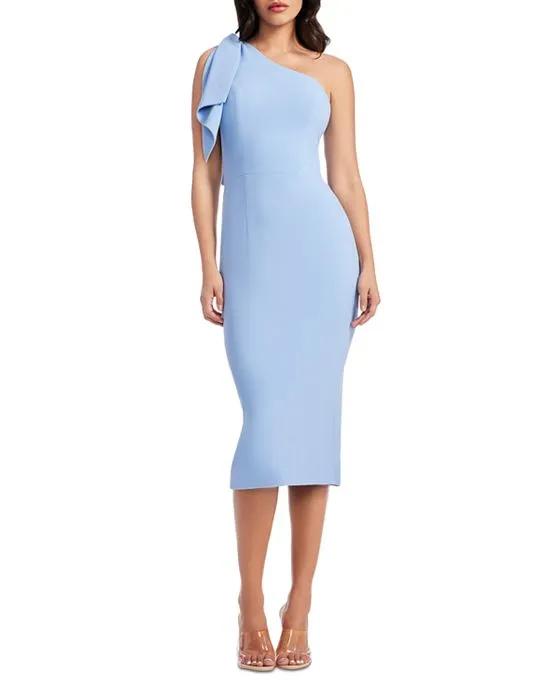 Tiffany One Shoulder Midi Dress