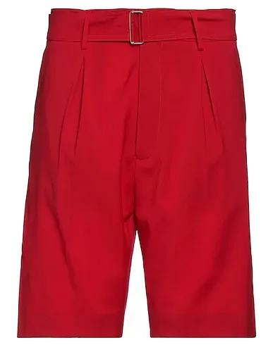 Tomato red Cool wool Shorts & Bermuda
