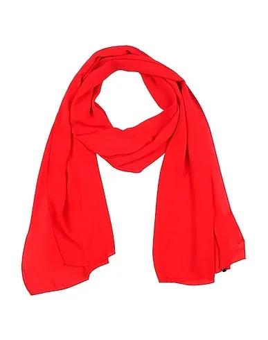 Tomato red Crêpe Scarves and foulards