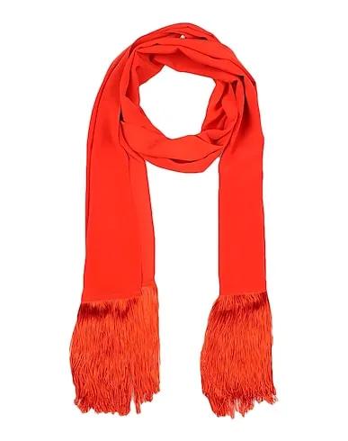 Tomato red Crêpe Scarves and foulards