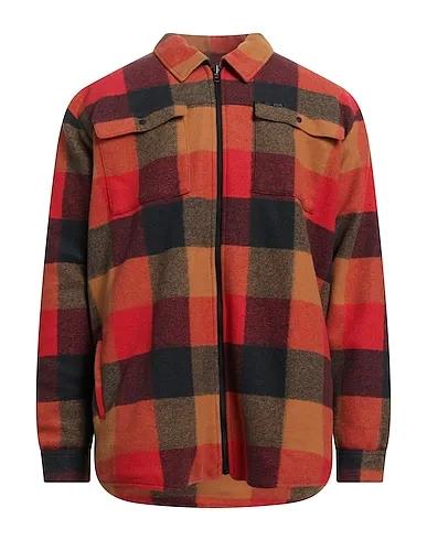 Tomato red Flannel Jacket