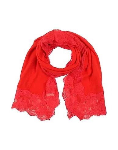 Tomato red Flannel Scarves and foulards