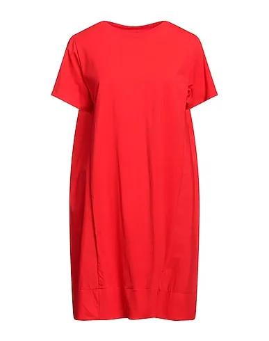 Tomato red Jersey Short dress