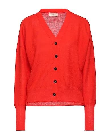 Tomato red Knitted Cardigan