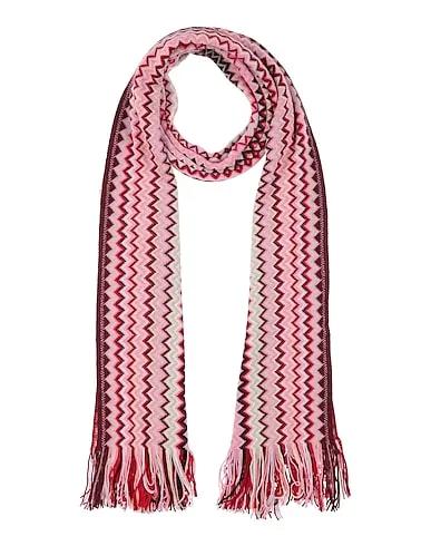 Tomato red Knitted Scarves and foulards