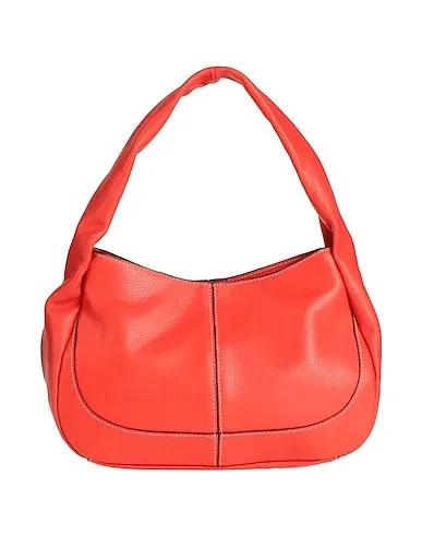 Tomato red Leather Handbag