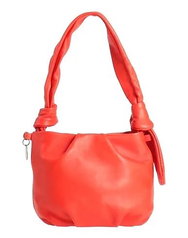 Tomato red Leather Handbag