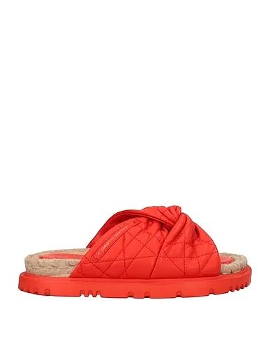 Tomato red Leather Sandals