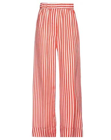Tomato red Satin Casual pants
