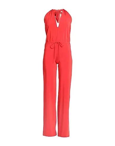 Tomato red Synthetic fabric Jumpsuit/one piece