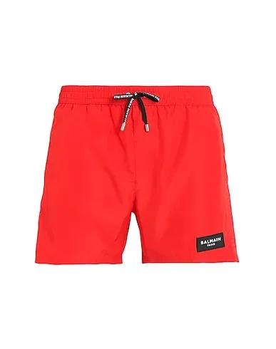 Tomato red Techno fabric Swim shorts BOXER