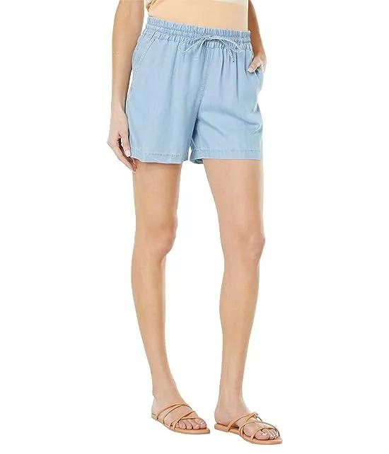 Tommy Bahama Chambray All Day High-Rise Easy Shorts