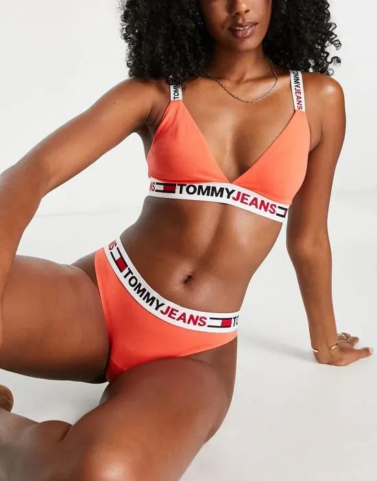 Tommy Jeans ID blend thong in coral