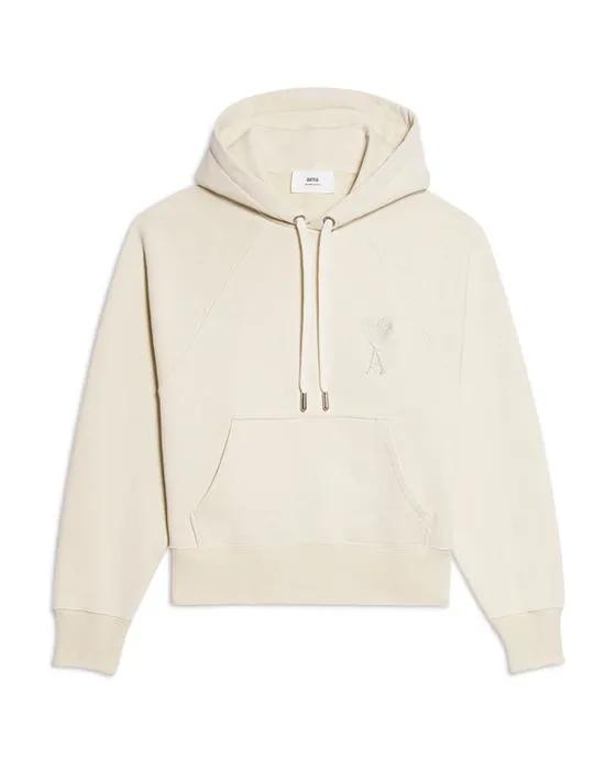Tonal Embroidered Logo Pullover Hoodie