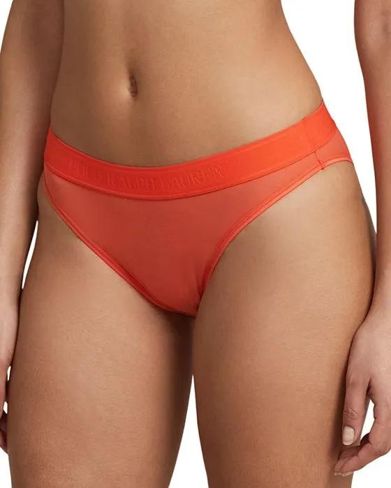 Tonal Logo Waistband Mesh Bikini - 100% Exclusive