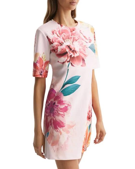 Tory Floral Print Shift Dress