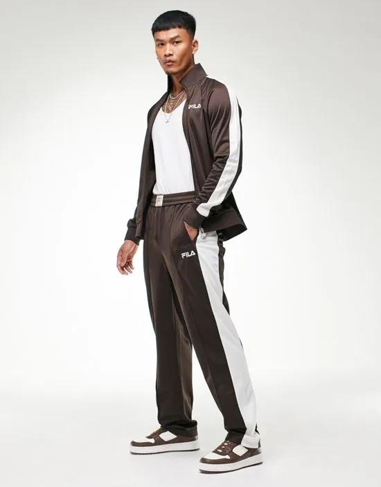 tracksuit bottoms with logo in brown - Exclusive to ASOS