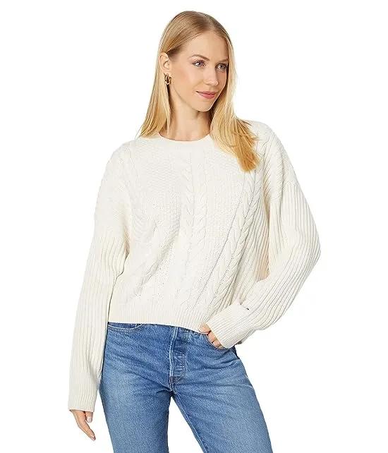 Traveling Cable Pullover Sweater