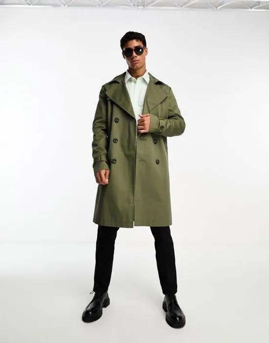 trench coat in green