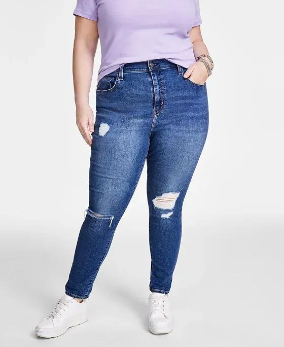Trendy Plus Size 721 High Rise Stretch Skinny Jeans 