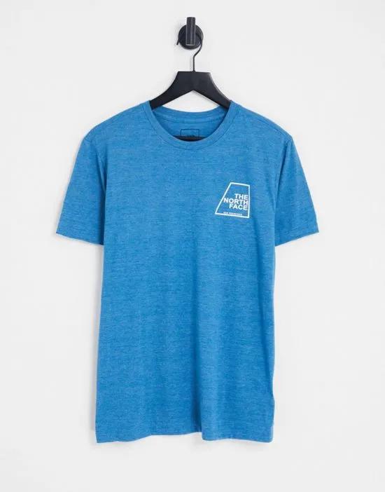Tri-Blend t-shirt with in blue