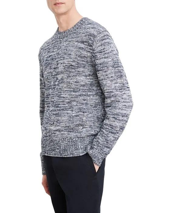 Tri Color Marl Crewneck Sweater