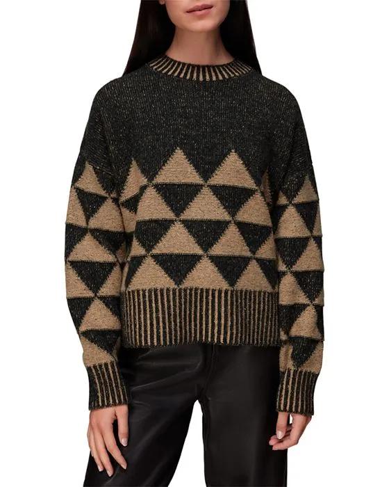 Triangle Textured Sweater