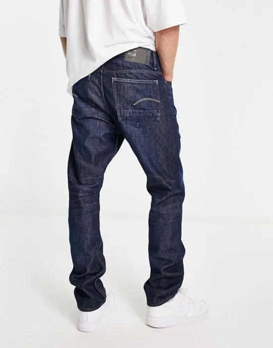 Triple A Regular straight fit jeans in dark blue