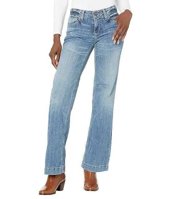 Trouser Perfect Rise Angelina Wide Leg Jeans in Alabama