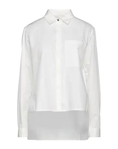 TRUSSARDI | Ivory Women‘s Solid Color Shirts & Blouses