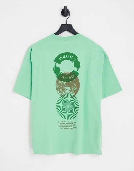 trycycle t-shirt in green exclusive to ASOS