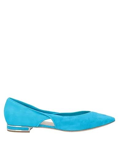 Turquoise Ballet flats